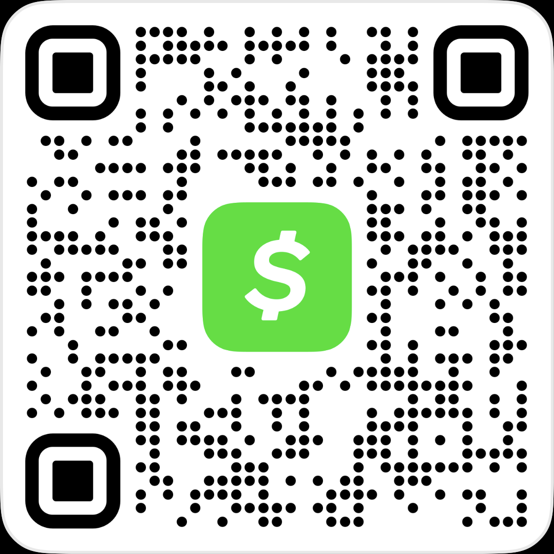 Cash App QR code to donate to belt.works